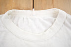 Vintage 1970s Rough Plain White T-Shirt