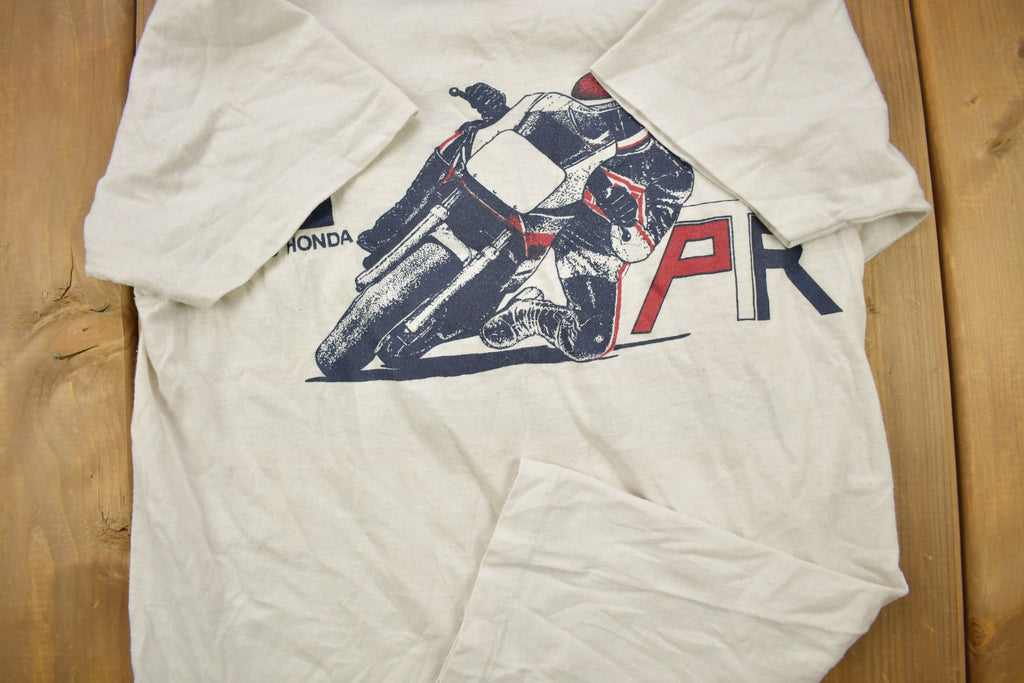 Vintage 1980s Wally's Honda Honda Motorcycles Graphic T Shirt