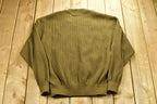 Vintage 1980's Modango Italian Knitted Sweater Sueded Patchwork Made In Italy /