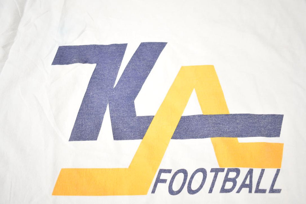 Vintage 1990s KA Football Cavs Collegiate Graphic T-Shirt Made In USA
