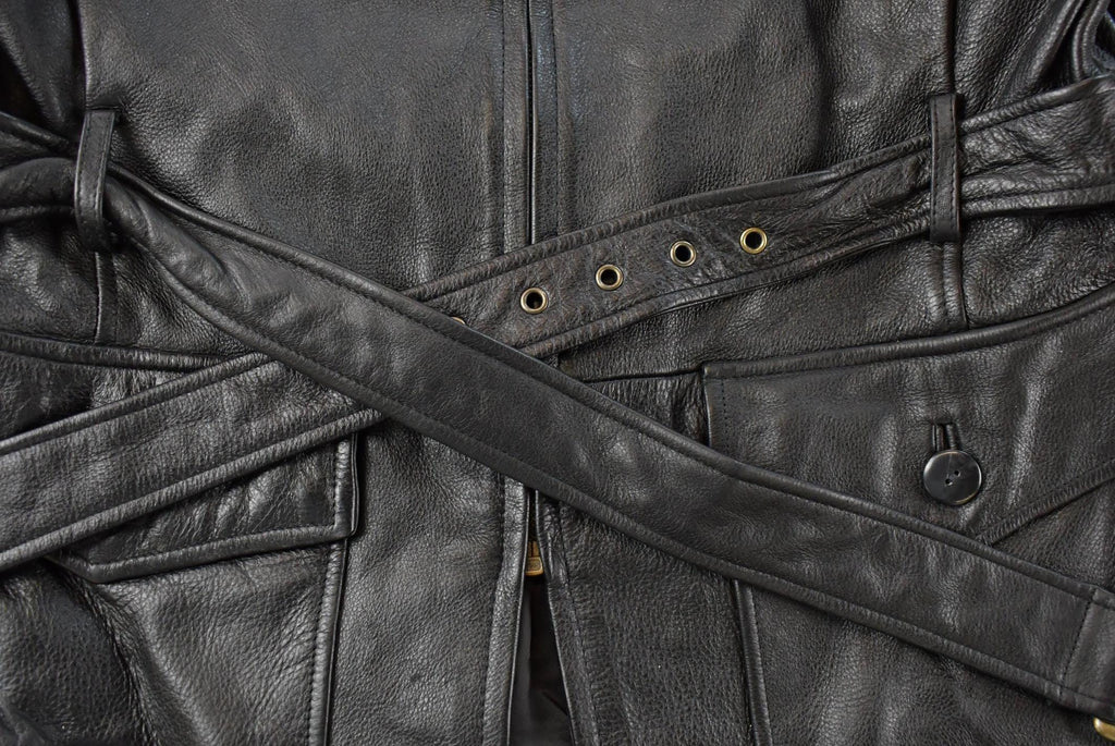 Vintage 1990s Otello Pelle Leather Motorcycle Jacket Women's M / Leather Biker Jacket / Leather Coat / Winter Outerwear / 90s Jacket