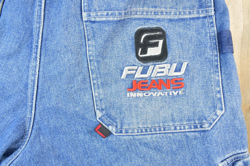 Vintage 1990s Fubu The Collection Denim Hip Hop Jeans Size 38 x 30