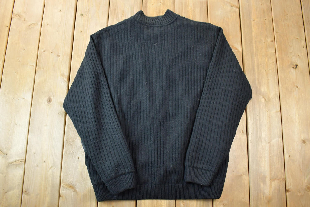 Vintage 1990s Arnold Palmer Knit Crewneck Full Zip Sweater