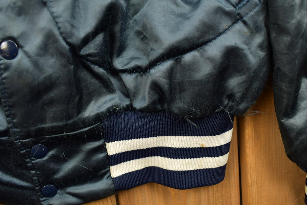 Vintage 1990s Dunbrooke Lake Mills Iowa Satin Bomber Jacket  Snap Button  Streetwear  Souvenir Jacket  Made In USA  Streetwear  Iowa