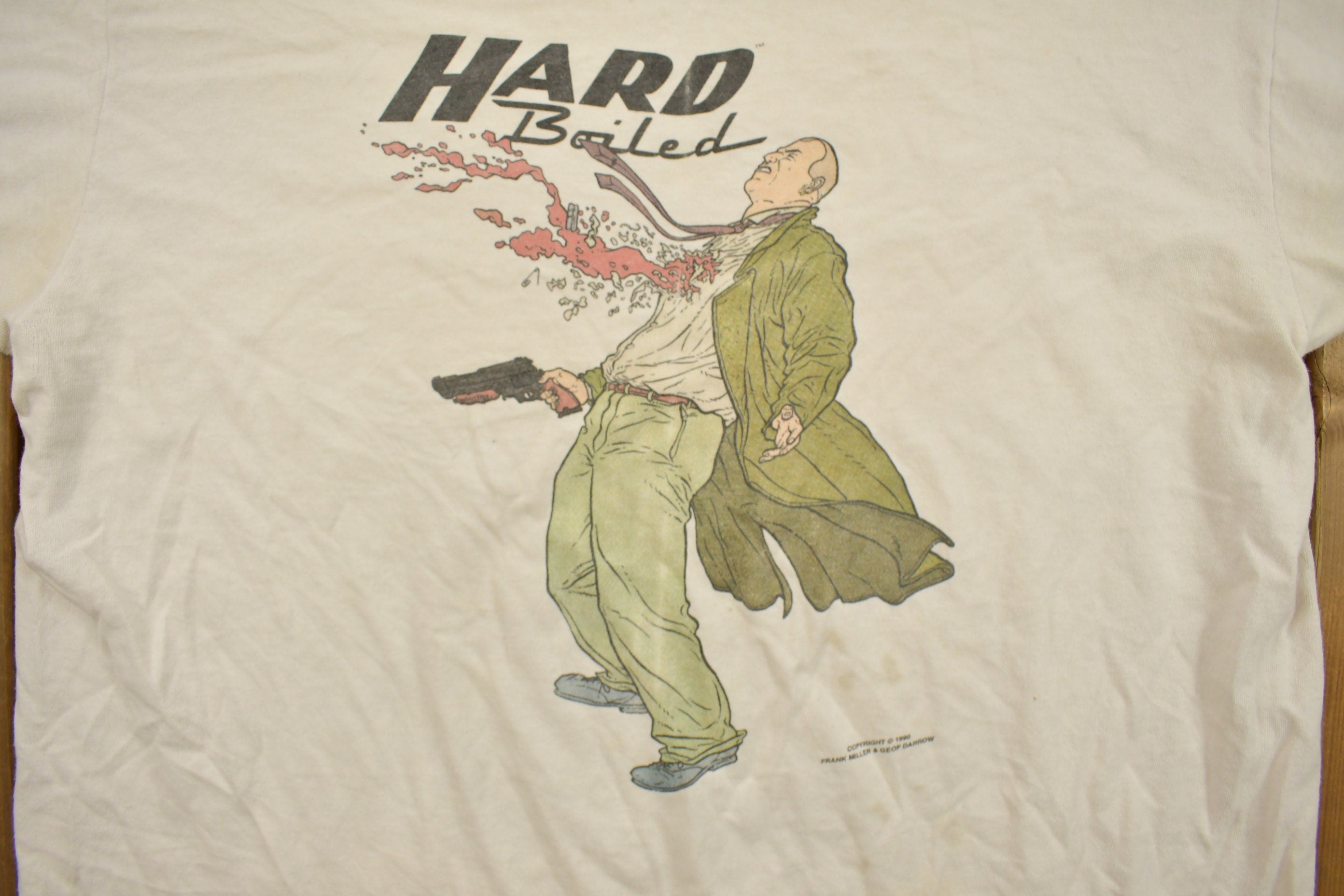 Vintage 1990 Hard Boiled Comic Book Promo T-shirt