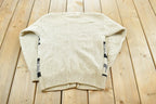 Vintage 1988 Eddie Bauer Wool Knit Animal Nature Cardigan Mens S