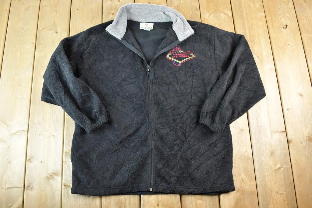Vintage 1990s Welcome To Las Vegas Fleece Outdoorsman Sweater
