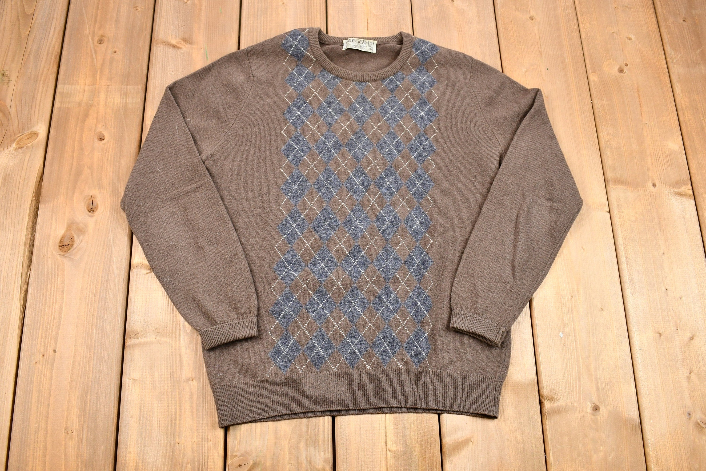 Vintage 1970s Jaeger Lambswool Knit Sweater
