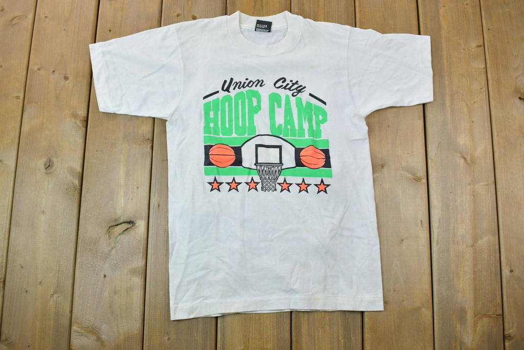 Vintage 1990s Union City Hoop Camp Basketball Souvenir T-Shirt