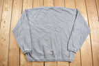 Vintage 1990s Authentic Pigment Blank Grey Crewneck Sweatshirt