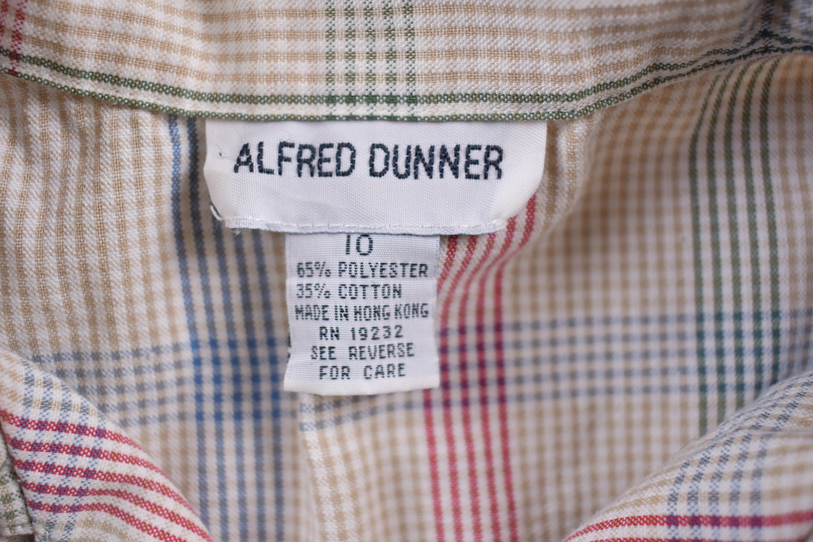 Vintage 1990s Alfred Dunner Plaid Button Up Short Sleeve Shirt