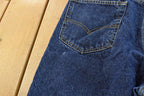 Vintage 1990s Levi's Two Horse Leather Tab Denim Dark Blue Jeans Men's 34 x 28 / 90s Levi's / Streetwear / Made in USA