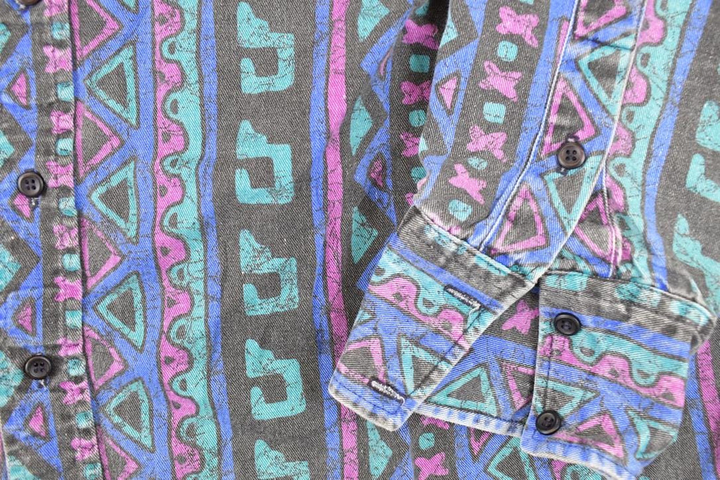 Vintage 1990s Panhandle Slim Abstract Button Up Shirt Men's XL