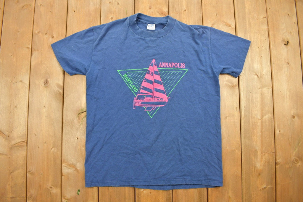 Vintage 1990s Annapolis Maryland Souvenir T Shirt