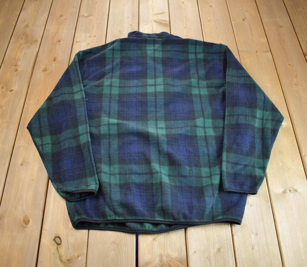 Vintage 1990s Tommy Hilfiger Plaid Fleece Sweater