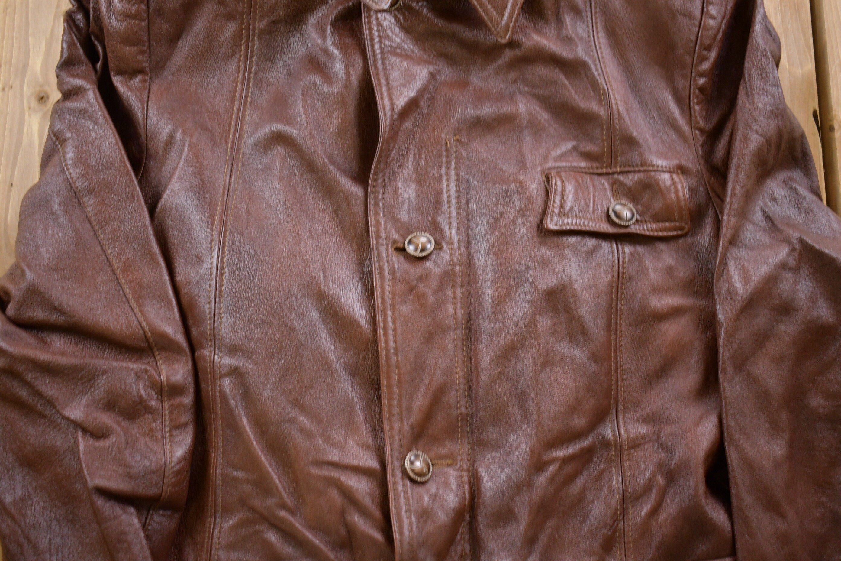 Vintage 1990s Angel Skin By Grais Leather Jacket