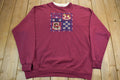 Vintage 1990s Cute Grandma Style Crewneck Sweater Made In USA