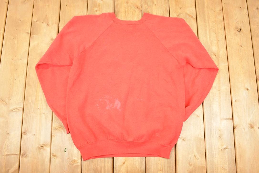 Vintage 1990s Seagrams Go Big Red Graphic Print Crewneck Sweatshirt Men's L