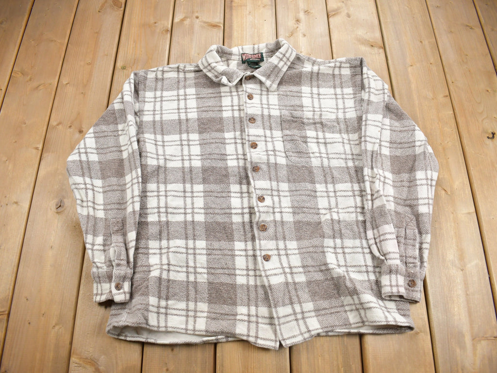 Vintage 1990s Windriver Plaid Flannel Button Up Shirt