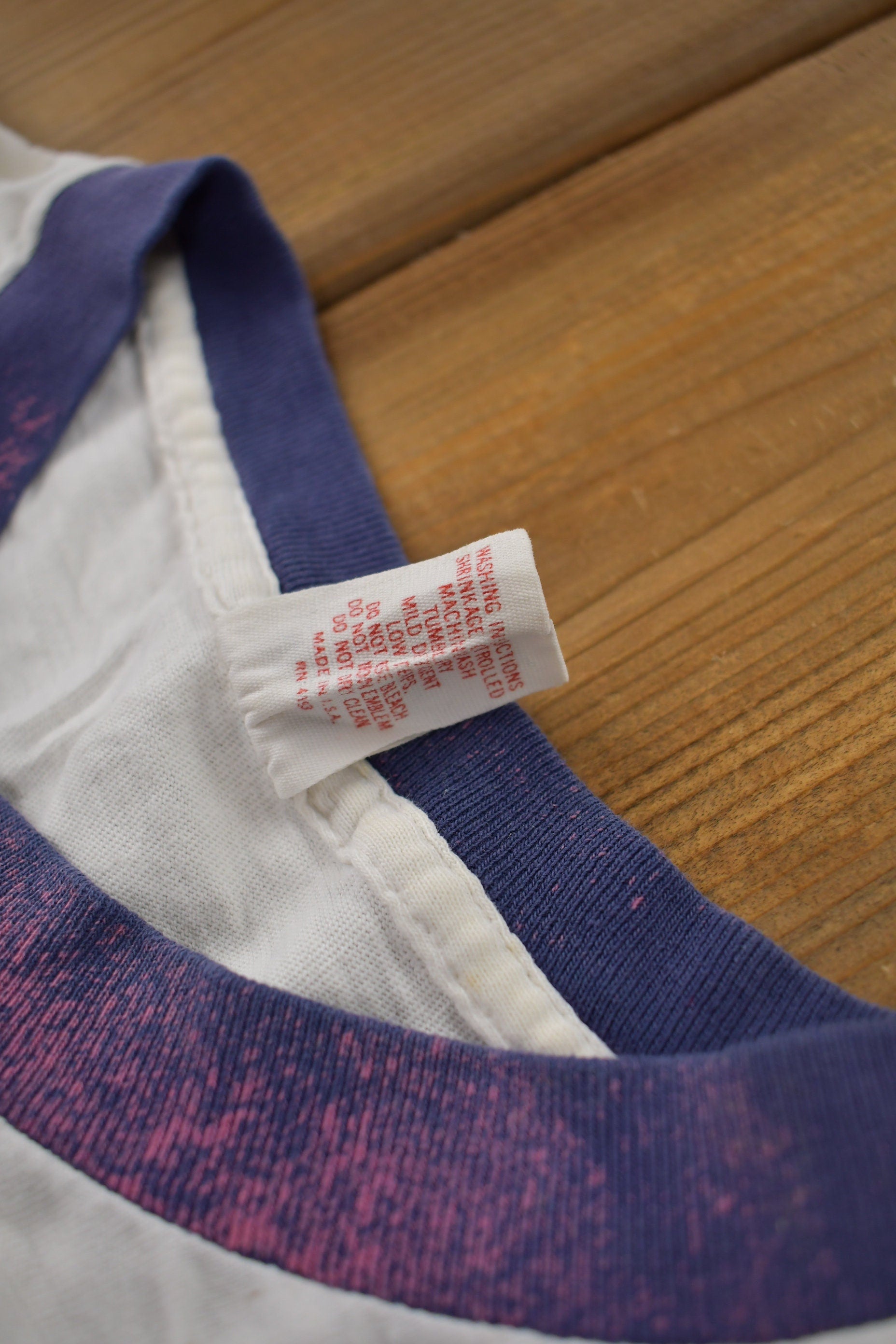 Vintage 1980s Walt Disney Mickey Mouse Ringer T-Shirt 80s Tee Vintage Ringer Tee