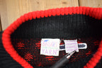 Vintage 1990's Basket Yarn Womens Floral Knit Mock Neck Sweater /