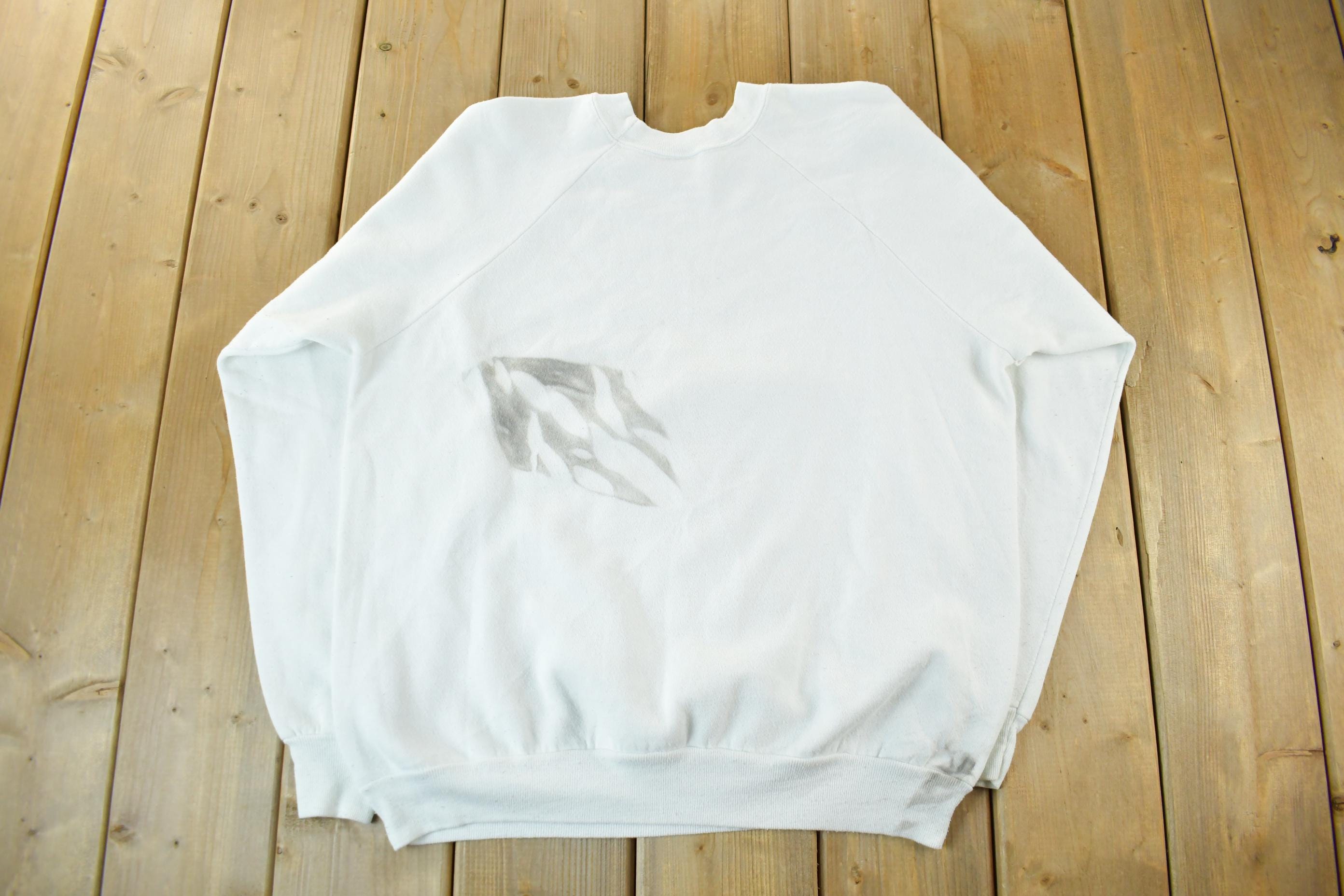 Vintage 1990s Party Dino Dinosaur Crewneck Sweatshirt Men's Large