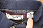 Vintage 1990s Imprints Plaid Striped Button Up Shirt Mens L