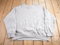 Vintage Y2K Nike Heather Grey Embroidered Mini Swoosh Crewneck Sweatshirt