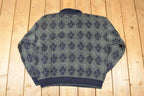 Vintage 1990s Pierre Cardin Collared Knit Crewneck Sweater Men's L