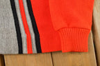 Vintage 1960s Striped Knit Cardigan Sweater Men's M