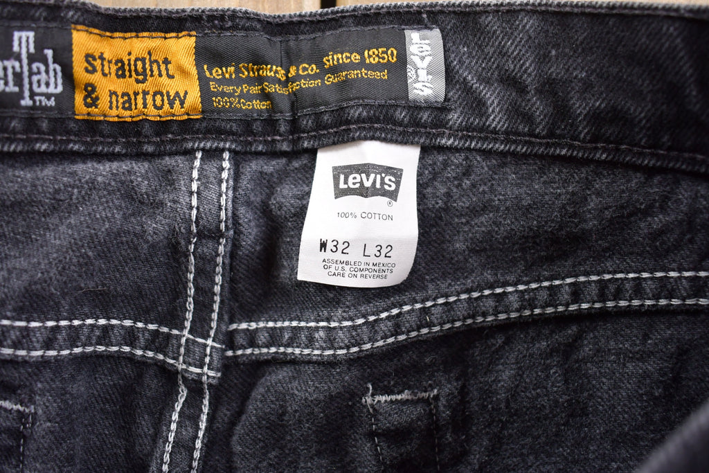 Vintage 1990s Straight And Narrow Silver Tab Levi's Jeans Size 30 x 29.5