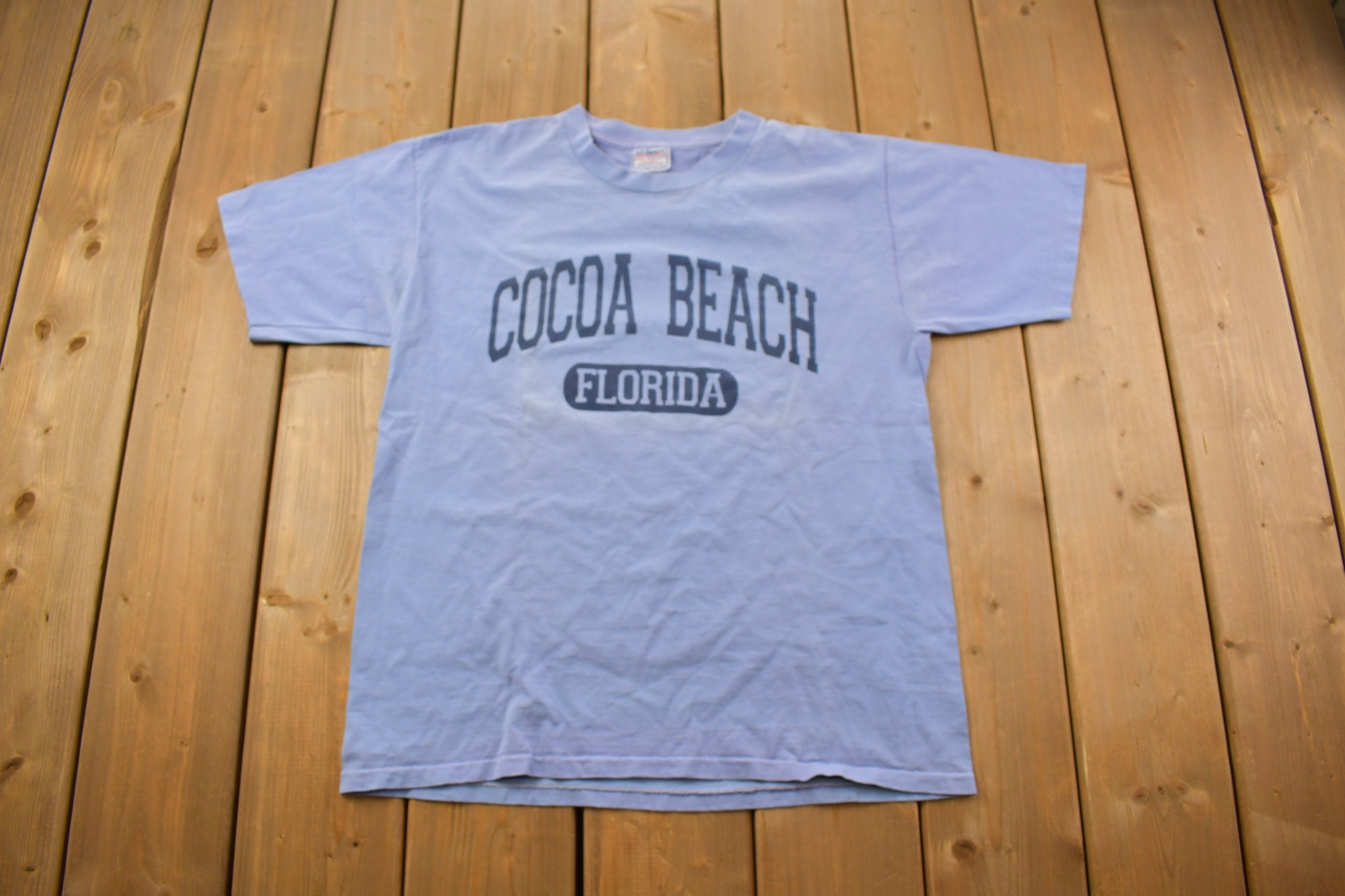 Vintage 1990s Cocoa Beach Florida Travel T-Shirt