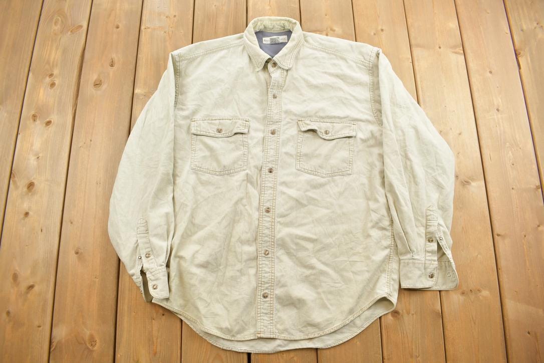 Vintage 1990s Banana Republic Corduroy Button Up Shirt