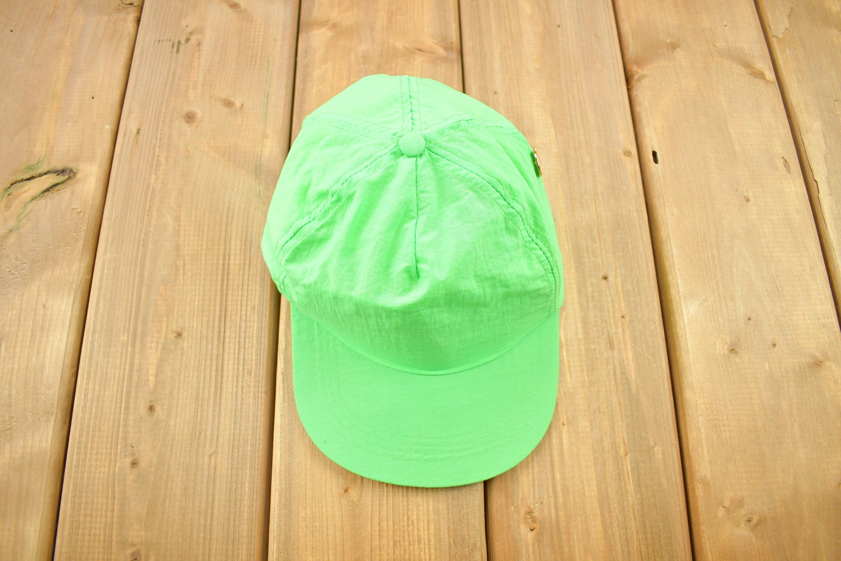 Vintage 1980s Lime Green Snap Back Hat