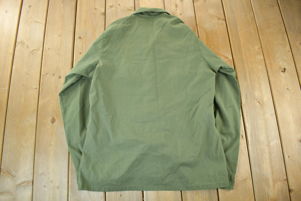 Vintage 1960s OG-107 Military Sateen Shirt Men's Large