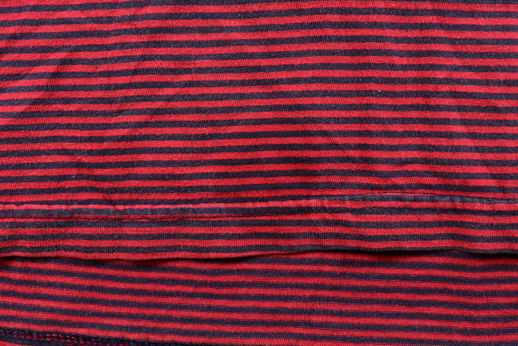 Vintage Striped Short Sleeve Polo Shirt