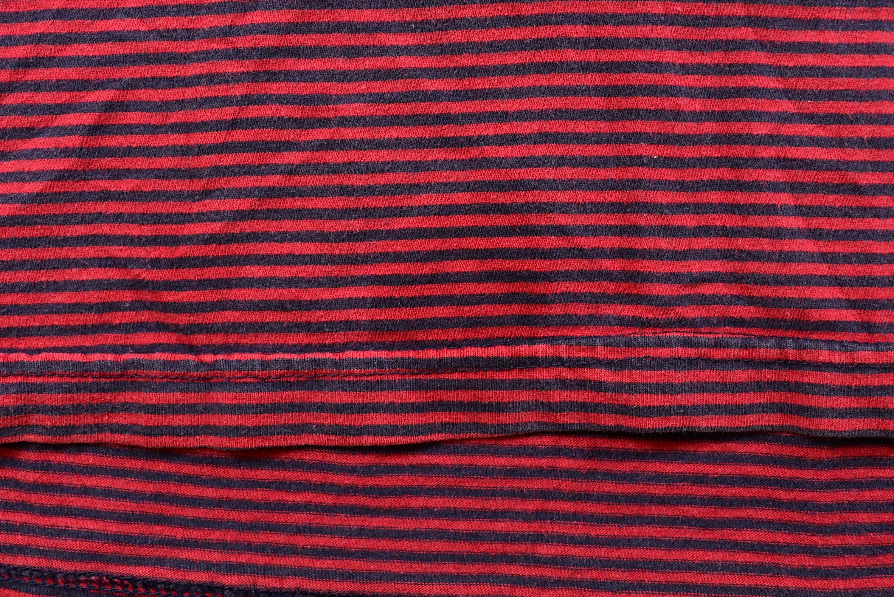 Vintage Striped Short Sleeve Polo Shirt