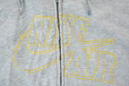 Vintage 1990s Nike Embroidered Mini Swoosh Full Zip Hoodie Sweatshirt