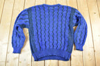 Vintage 1990s Software Knit Abstract Pattern Crewneck Sweater Mens L