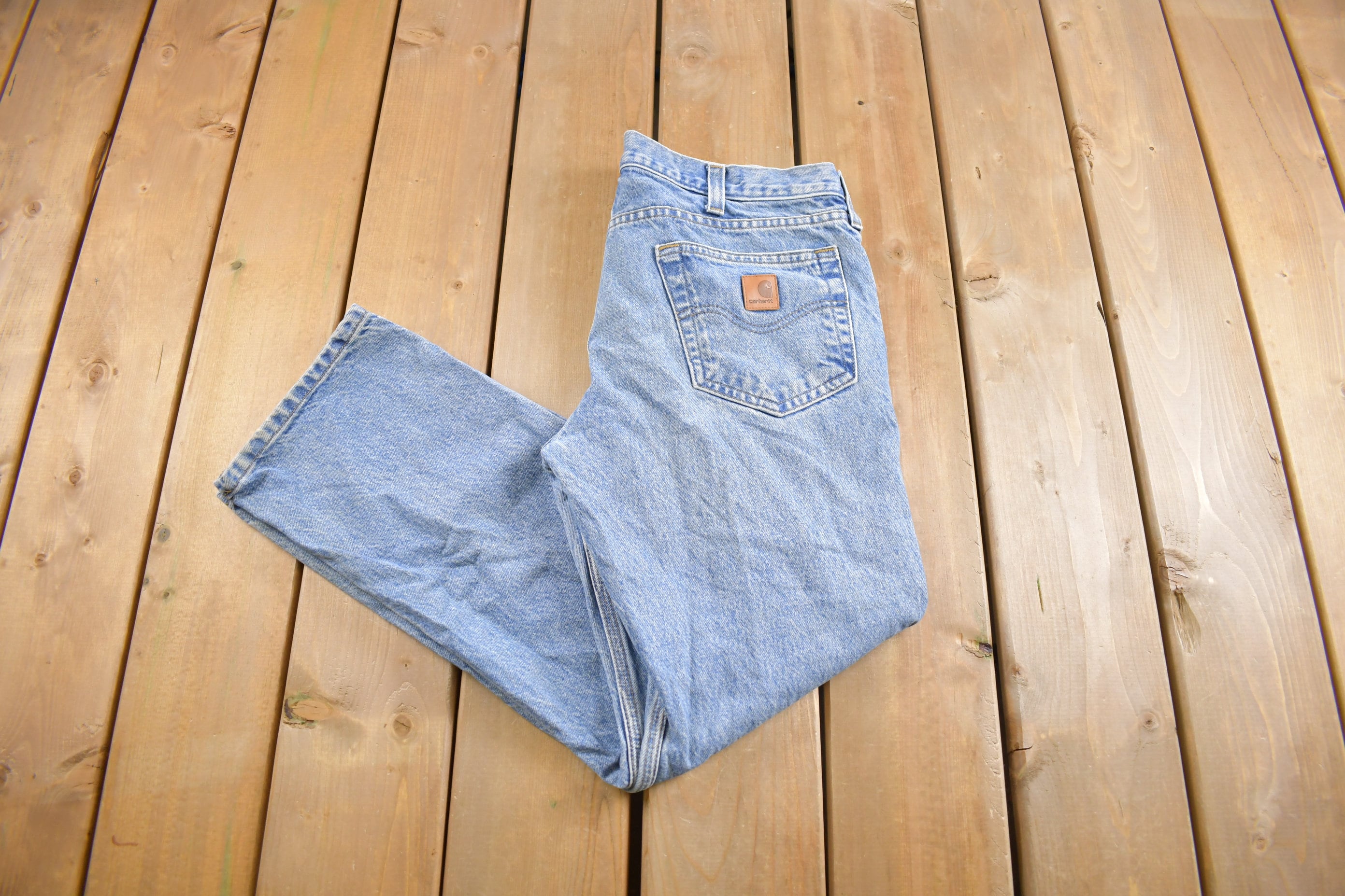 Vintage 1990s Carhartt Work Jeans Size 34 x 27