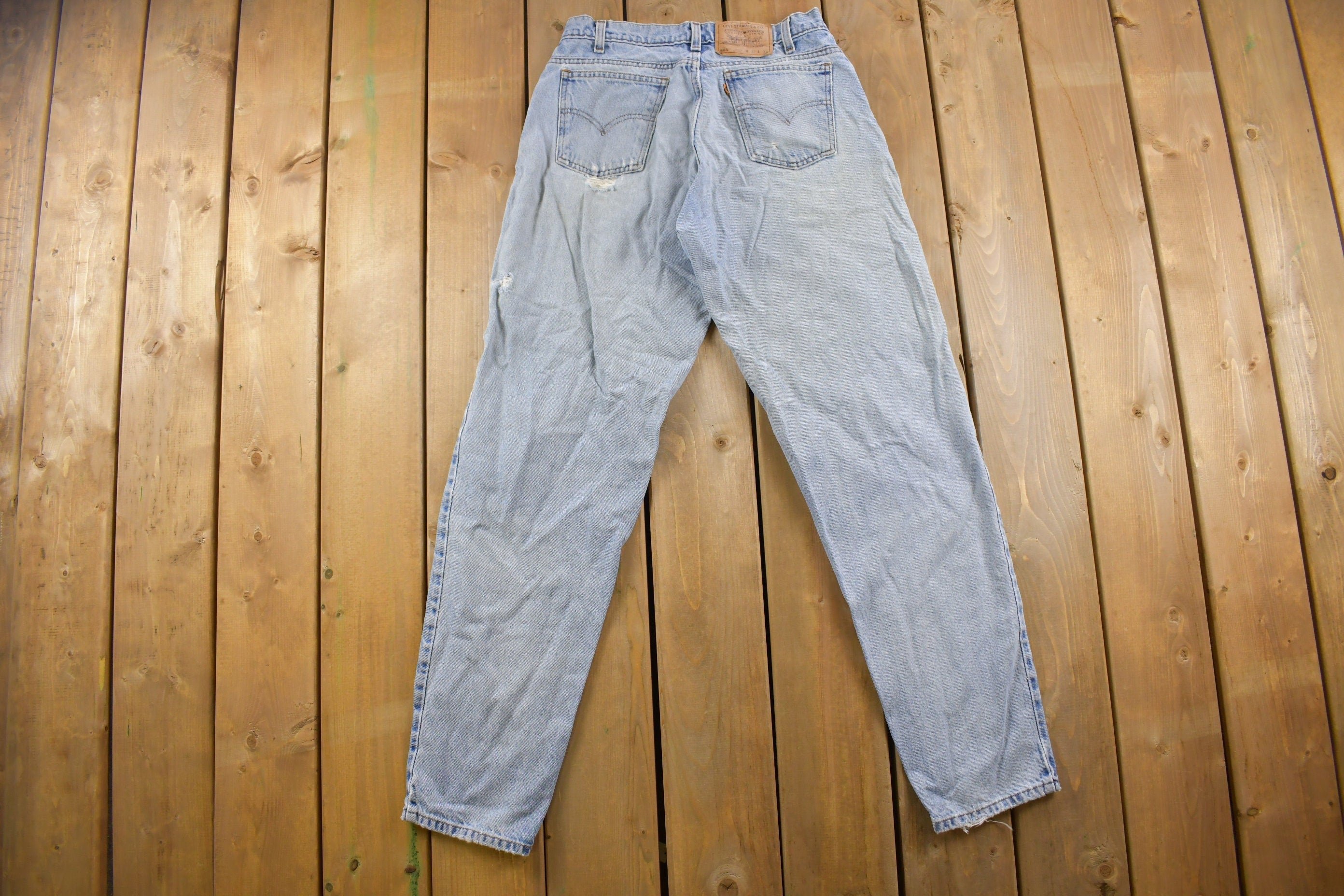Vintage 1990s Levi's 560 Orange Tab Denim Jeans Size 28 x 32