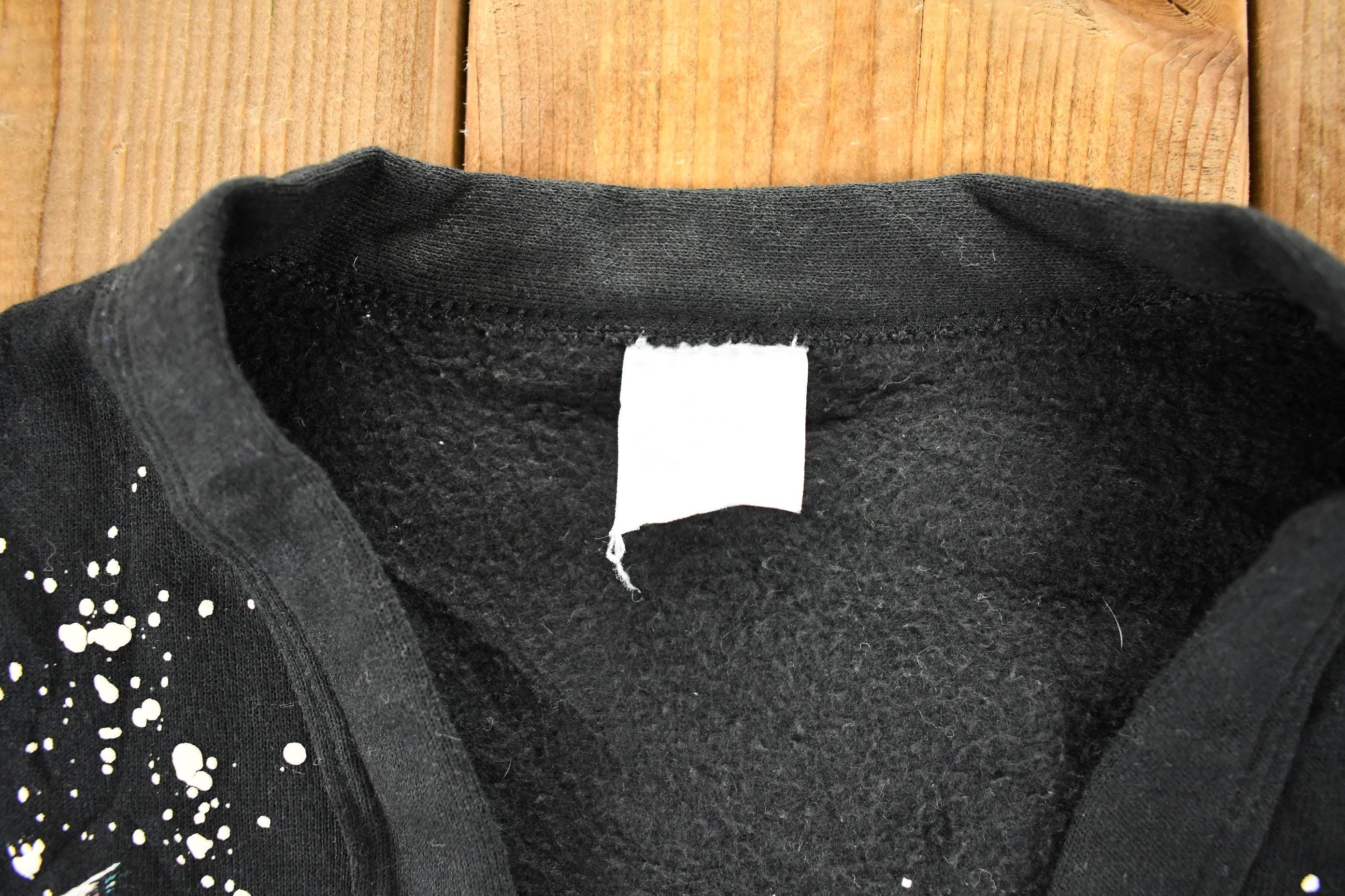 Vintage 1990s Winter Kitten AOP Cardigan Sweatshirt Women's XL