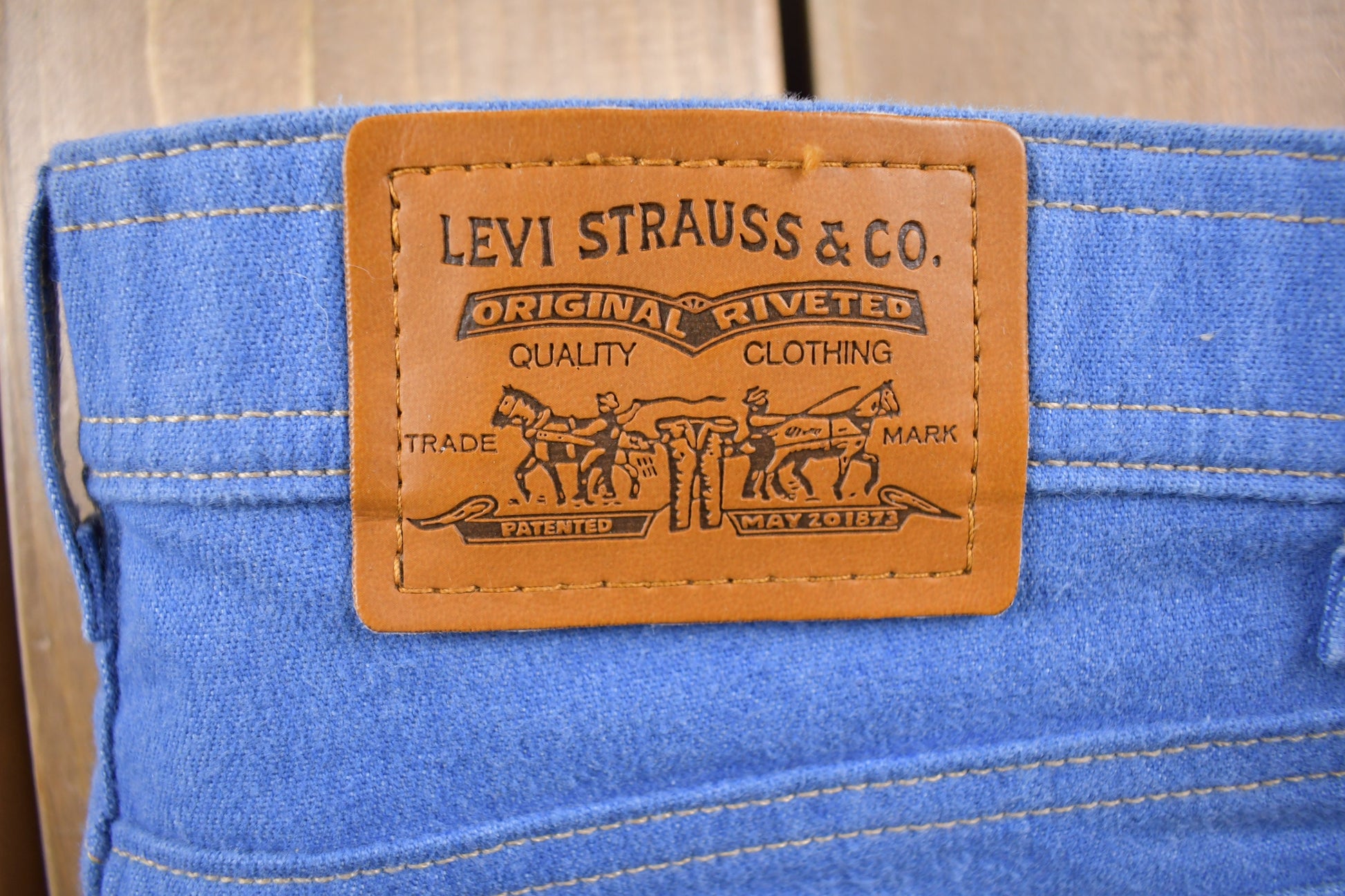 Vintage 1980s Levi's 50% Polyester Jeans Size 36 x 29