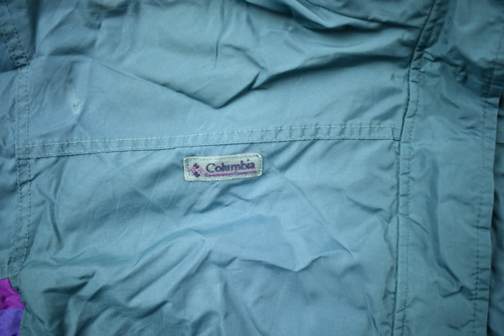 Vintage 1990s Columbia Sportswear Full Zip Windbreaker Jacket