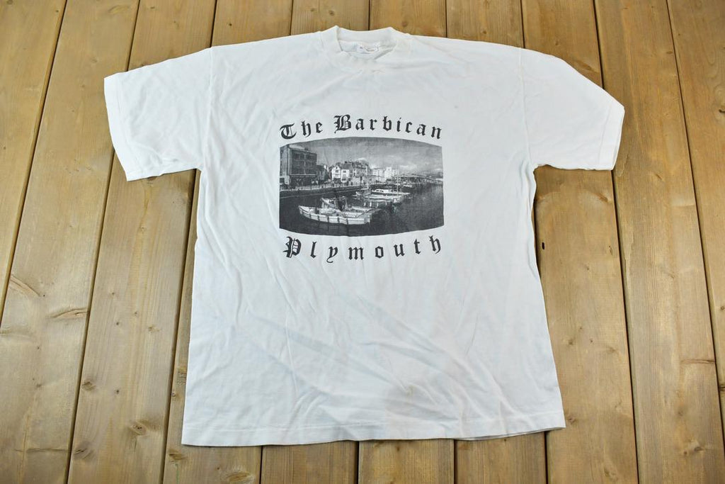 Vintage 1990s Plymouth England Single Stitch T-Shirt