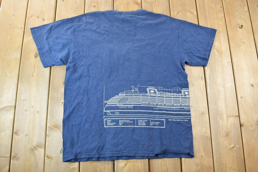 Vintage 1990s Disney Cruise Lines Cartoon Promo T-Shirt  90s Graphic Tee  Vintage Mickey Mouse  Made In USA  90s Disney Tee