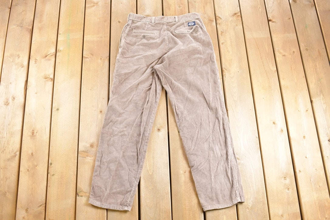 Vintage 1990's Beige Docker's Corduroy Pants 30 x 29