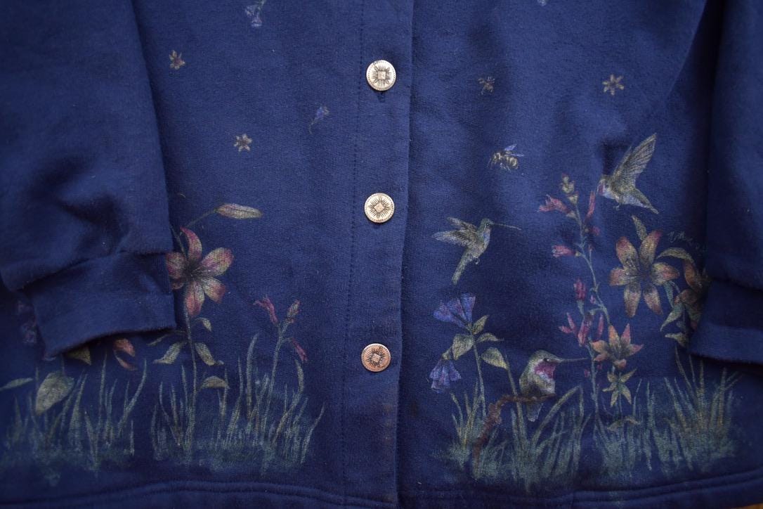 Vintage 1990s Northern Reflections Cardigan Sweater Made In Canada