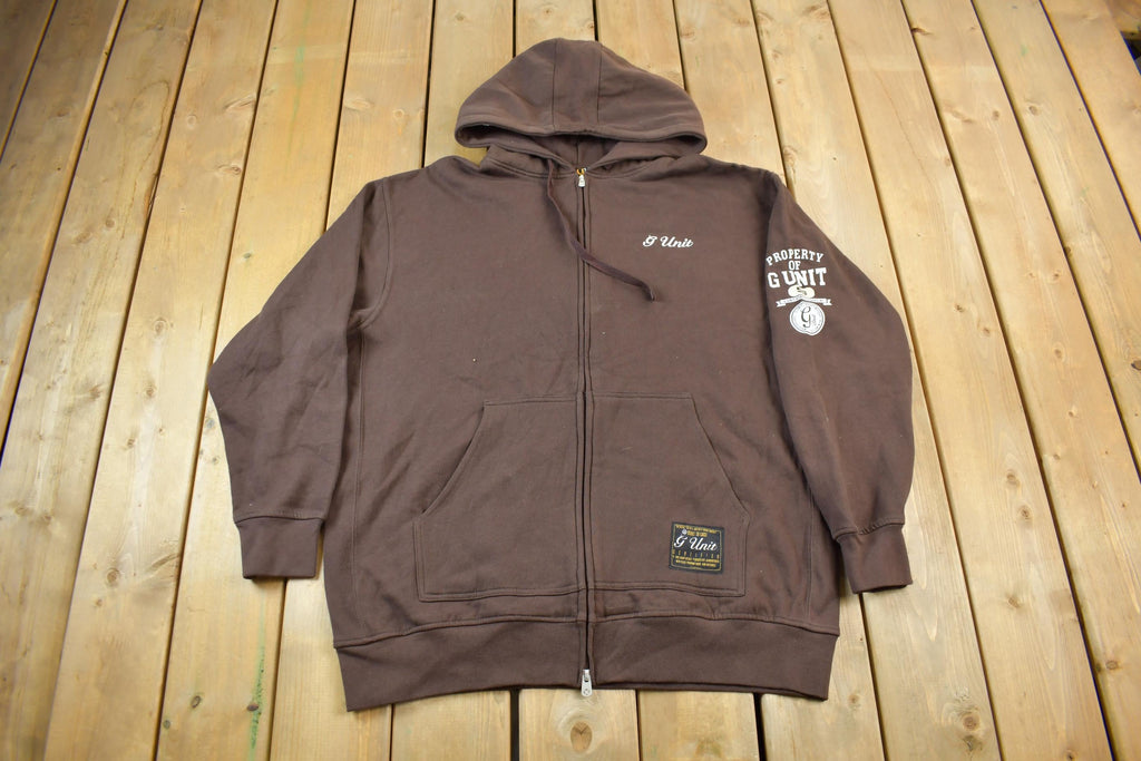 Vintage Deadstock Y2K G-Unit Embroidered Zip Up Hoodie Size XXL / Streetwear / Oversized / Y2K Style / Vintage 50 Cent / NWT
