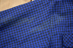 Vintage 1990s Blue Plaid Flannel Button Up Shirt